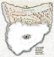 The known regions of the Sawhat Desert